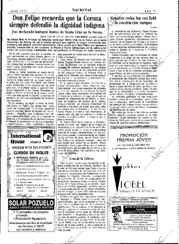ABC MADRID 19-09-1991 página 27