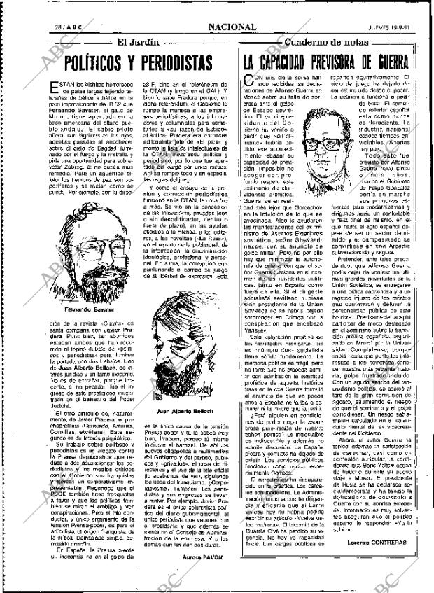 ABC MADRID 19-09-1991 página 28