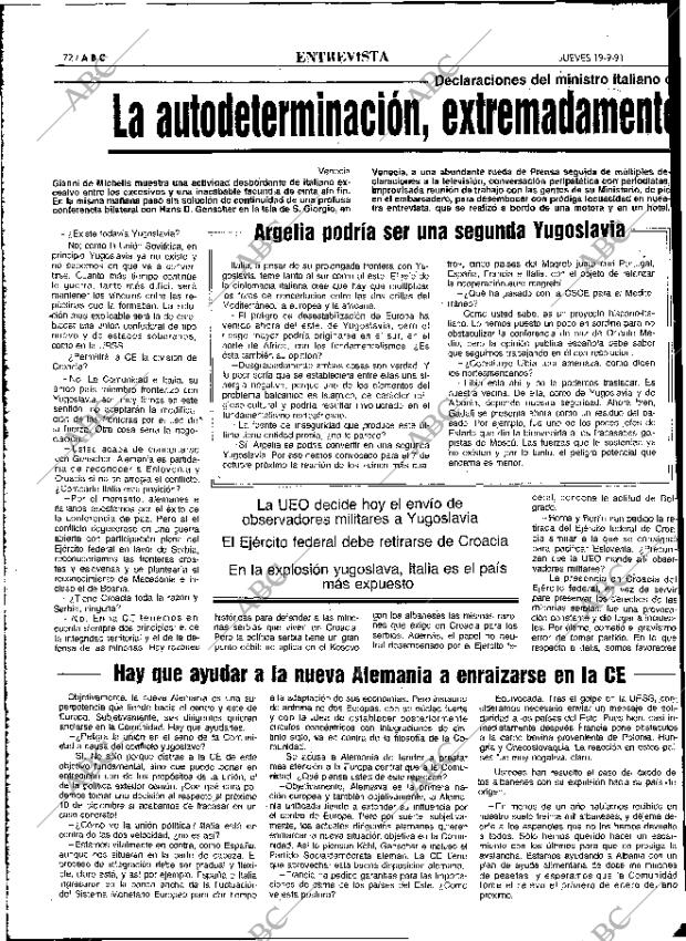 ABC MADRID 19-09-1991 página 72