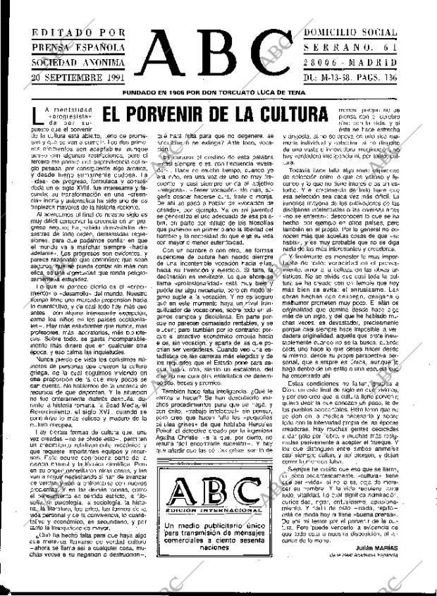 ABC MADRID 20-09-1991 página 3