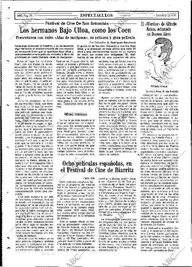 ABC MADRID 21-09-1991 página 78