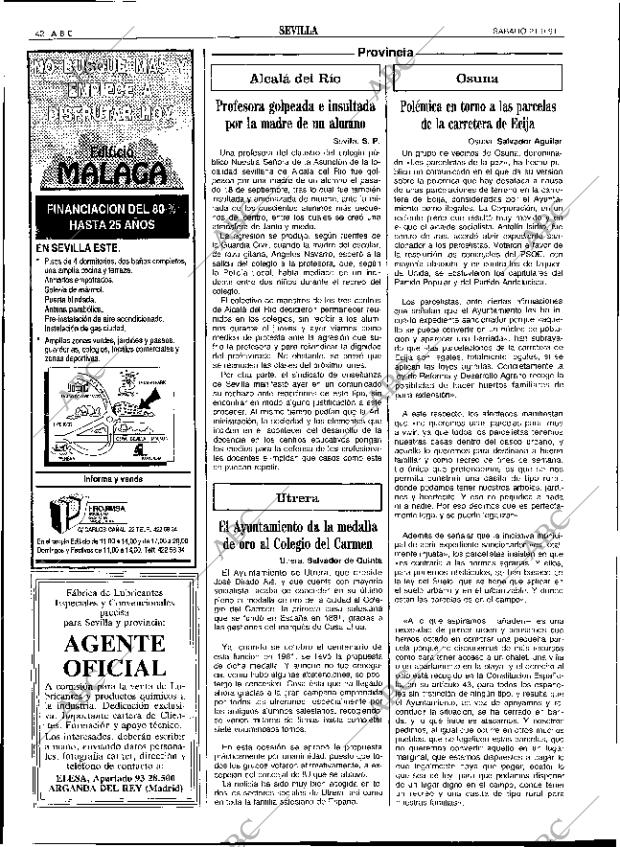 ABC SEVILLA 21-09-1991 página 42