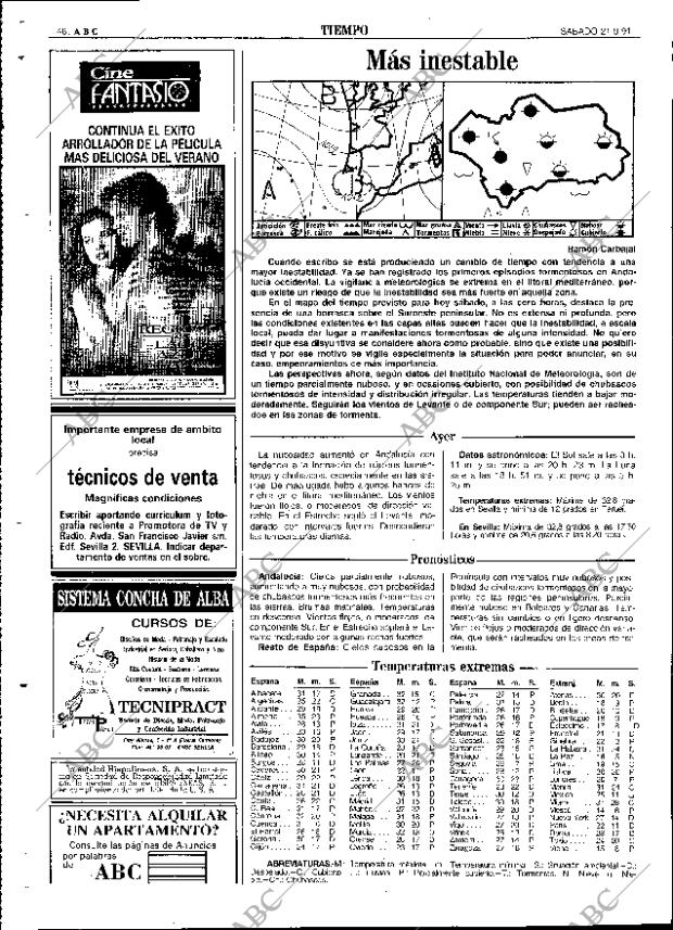 ABC SEVILLA 21-09-1991 página 46