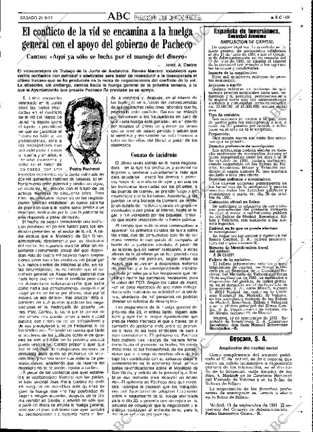 ABC SEVILLA 21-09-1991 página 49