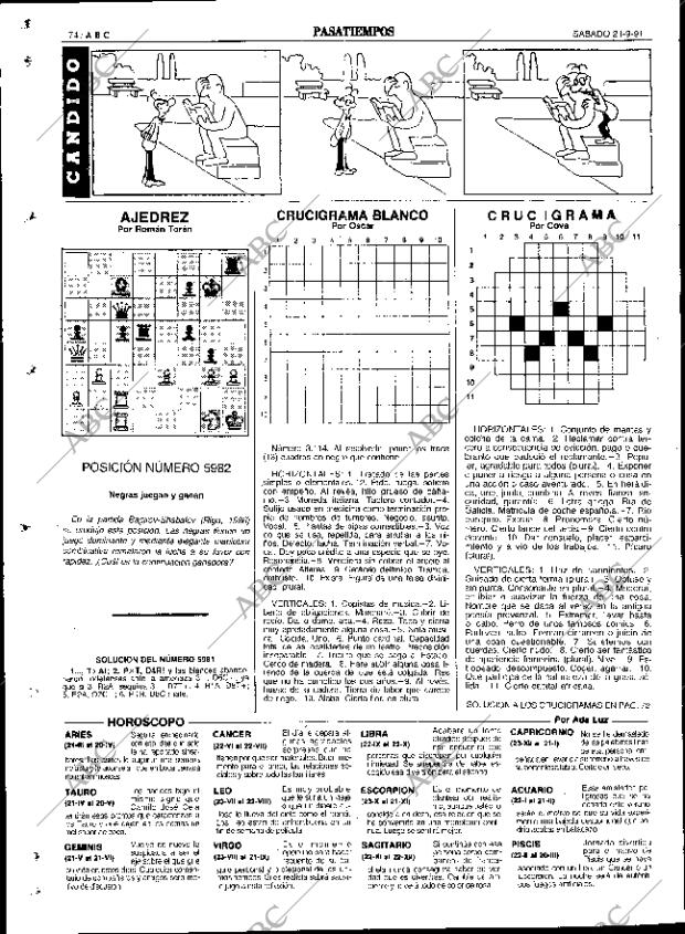 ABC SEVILLA 21-09-1991 página 74