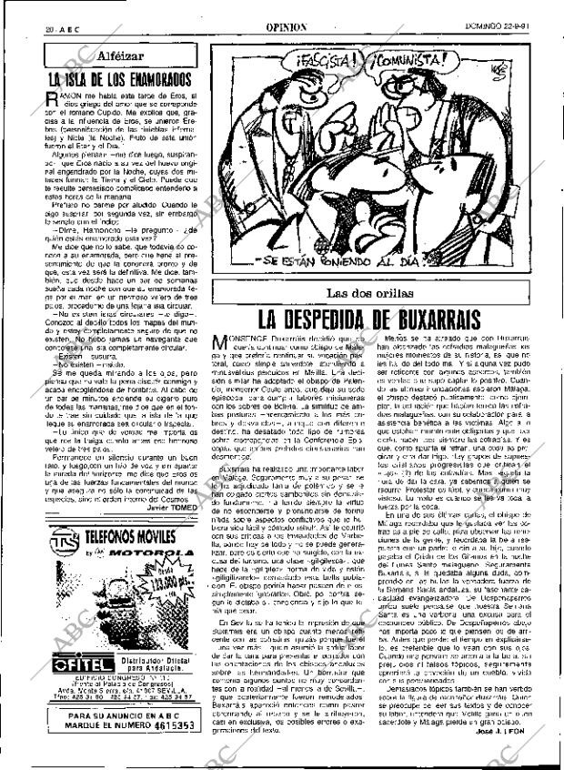 ABC SEVILLA 22-09-1991 página 20