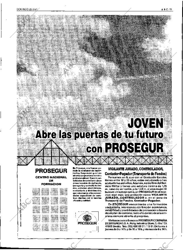 ABC SEVILLA 22-09-1991 página 51