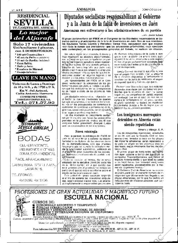 ABC SEVILLA 22-09-1991 página 52