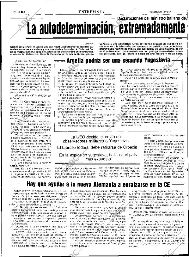 ABC SEVILLA 22-09-1991 página 72