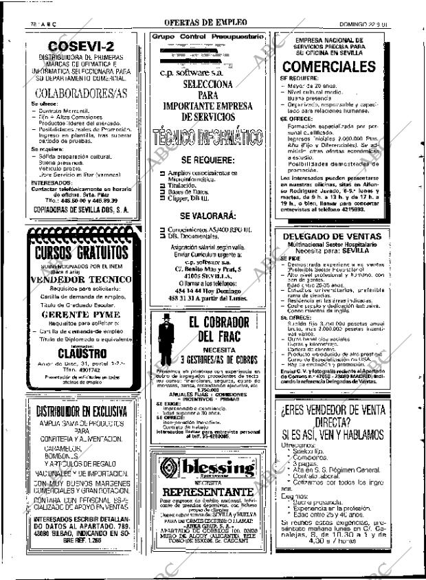 ABC SEVILLA 22-09-1991 página 76