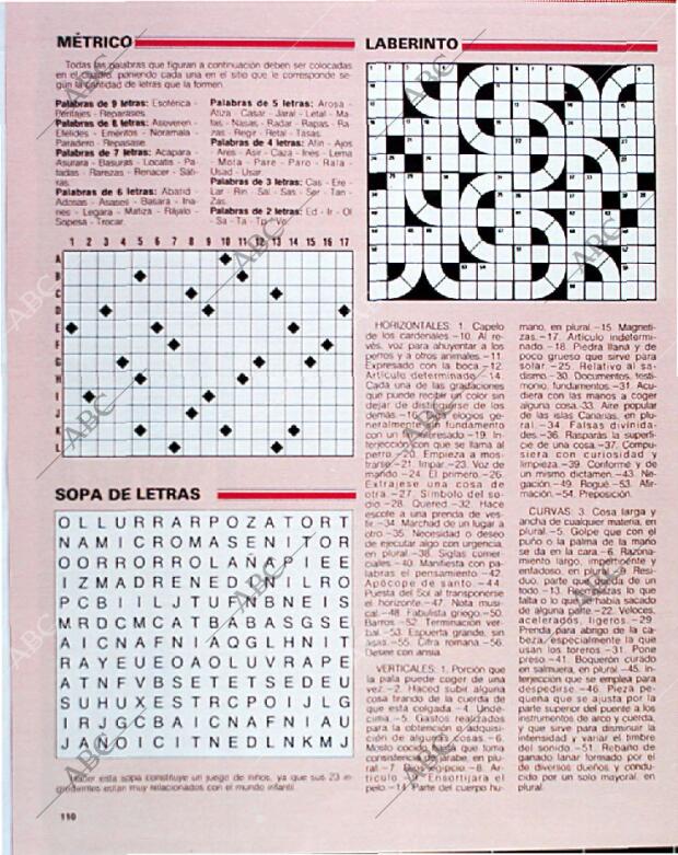 BLANCO Y NEGRO MADRID 22-09-1991 página 110