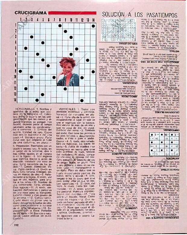 BLANCO Y NEGRO MADRID 22-09-1991 página 112