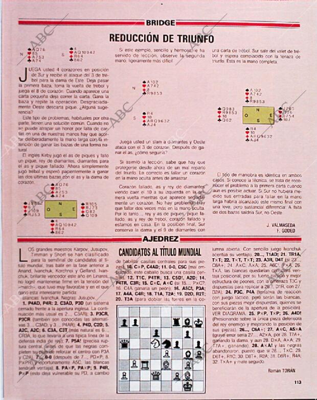 BLANCO Y NEGRO MADRID 22-09-1991 página 113