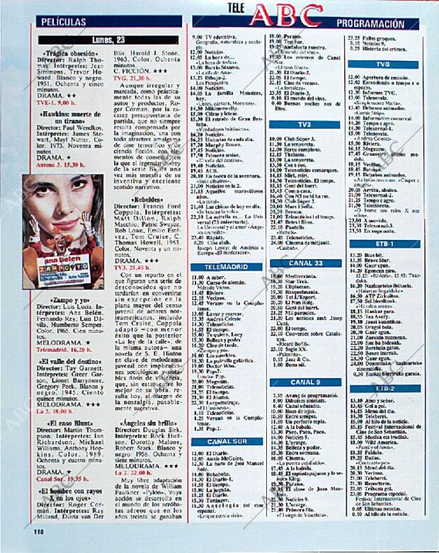 BLANCO Y NEGRO MADRID 22-09-1991 página 118