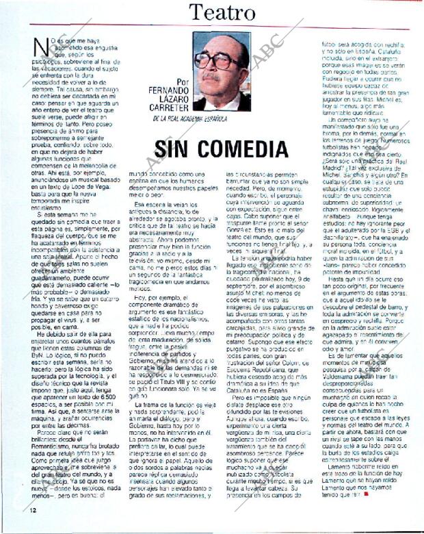 BLANCO Y NEGRO MADRID 22-09-1991 página 12