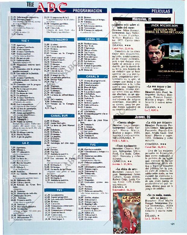 BLANCO Y NEGRO MADRID 22-09-1991 página 121