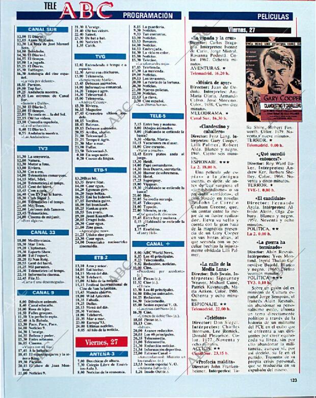 BLANCO Y NEGRO MADRID 22-09-1991 página 123