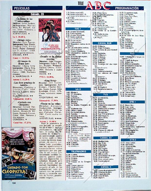 BLANCO Y NEGRO MADRID 22-09-1991 página 124