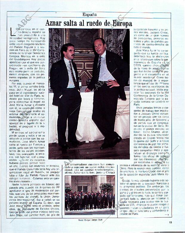 BLANCO Y NEGRO MADRID 22-09-1991 página 19