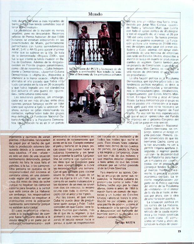 BLANCO Y NEGRO MADRID 22-09-1991 página 23