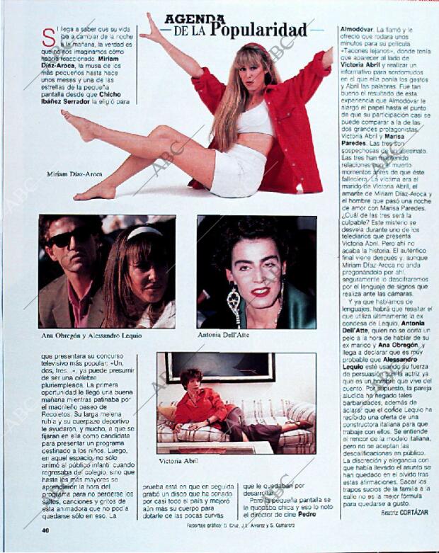 BLANCO Y NEGRO MADRID 22-09-1991 página 40