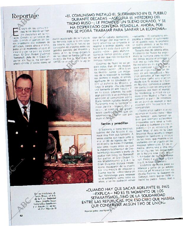 BLANCO Y NEGRO MADRID 22-09-1991 página 62