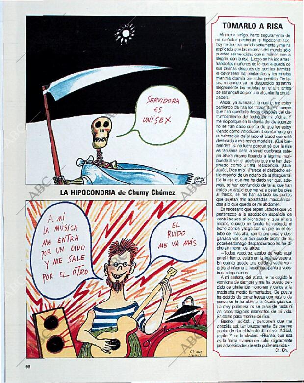 BLANCO Y NEGRO MADRID 22-09-1991 página 98