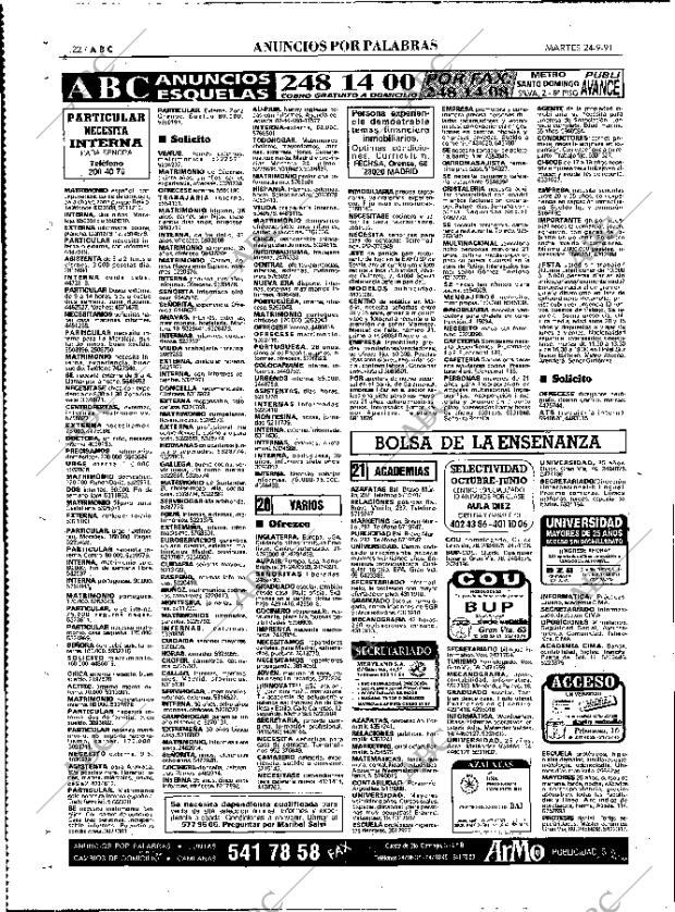 ABC MADRID 24-09-1991 página 122