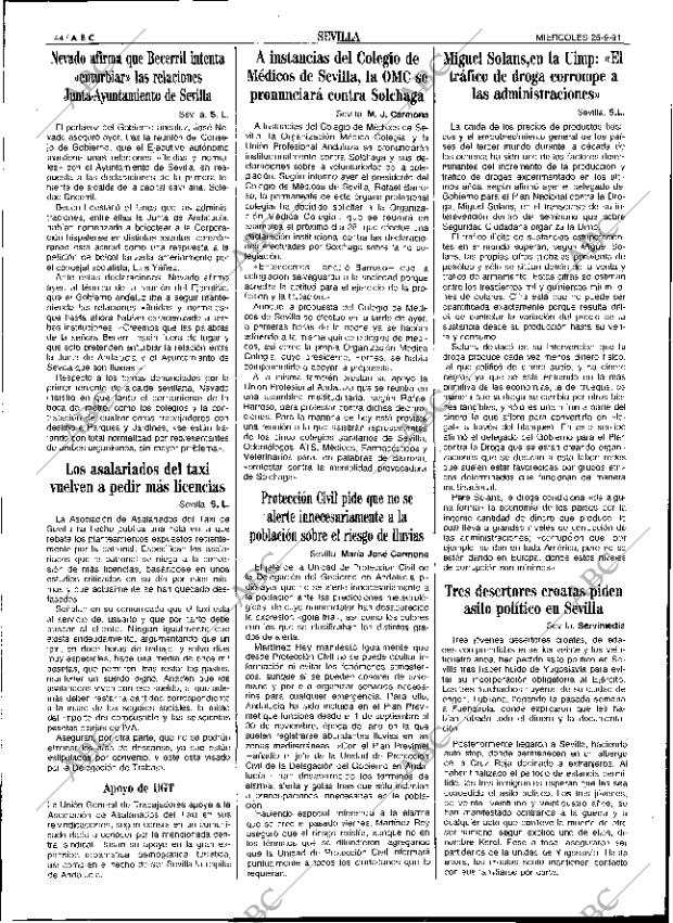 ABC SEVILLA 25-09-1991 página 44