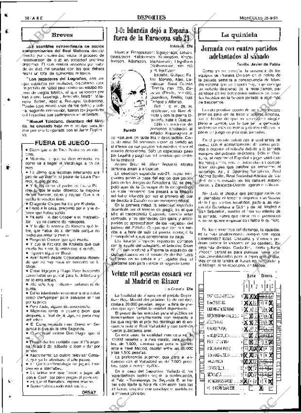 ABC SEVILLA 25-09-1991 página 68