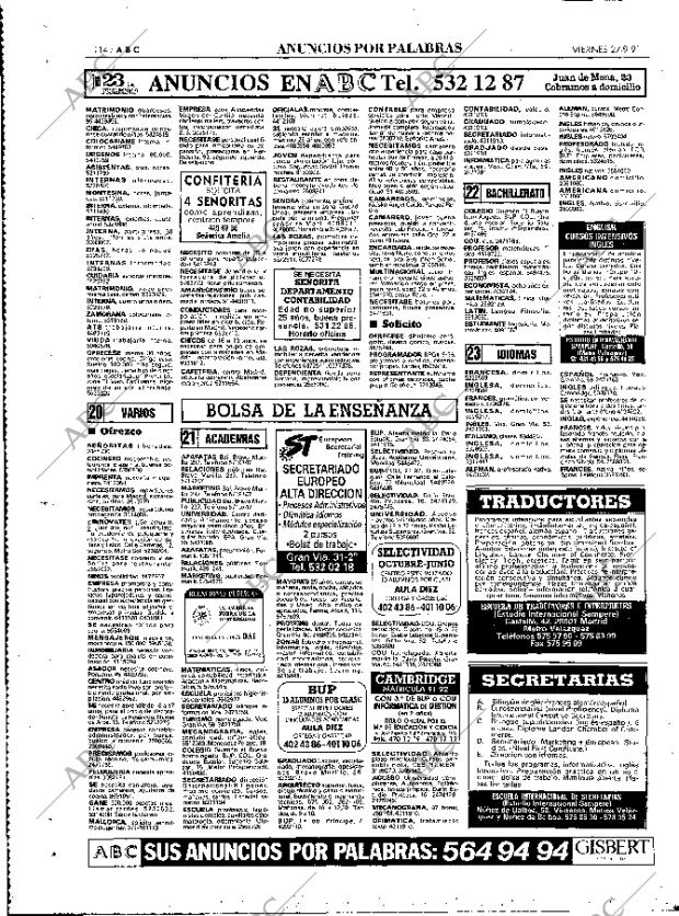 ABC MADRID 27-09-1991 página 114