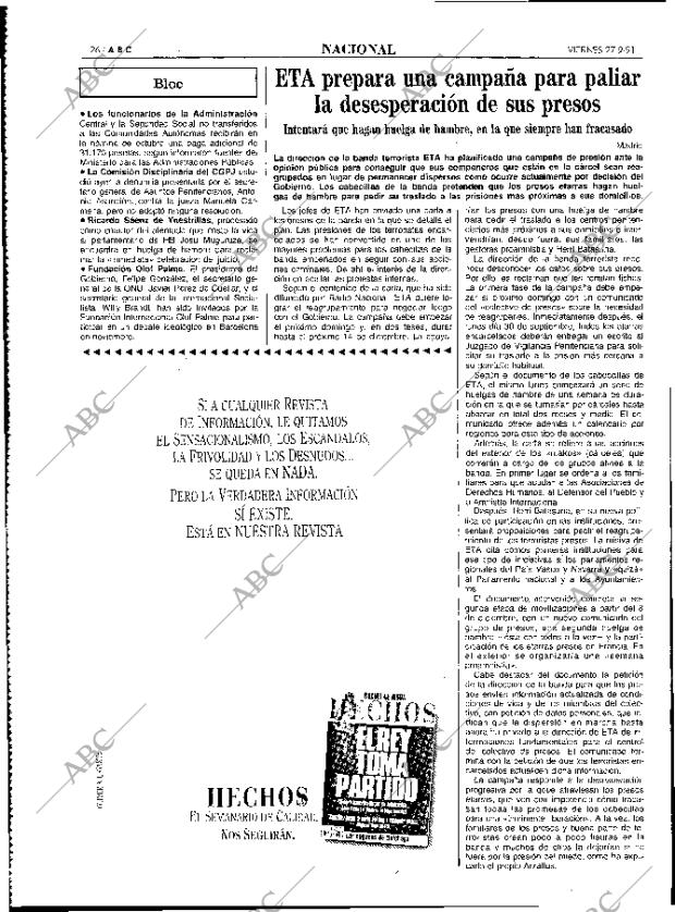 ABC MADRID 27-09-1991 página 26