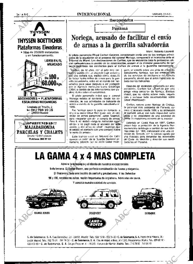 ABC MADRID 27-09-1991 página 34