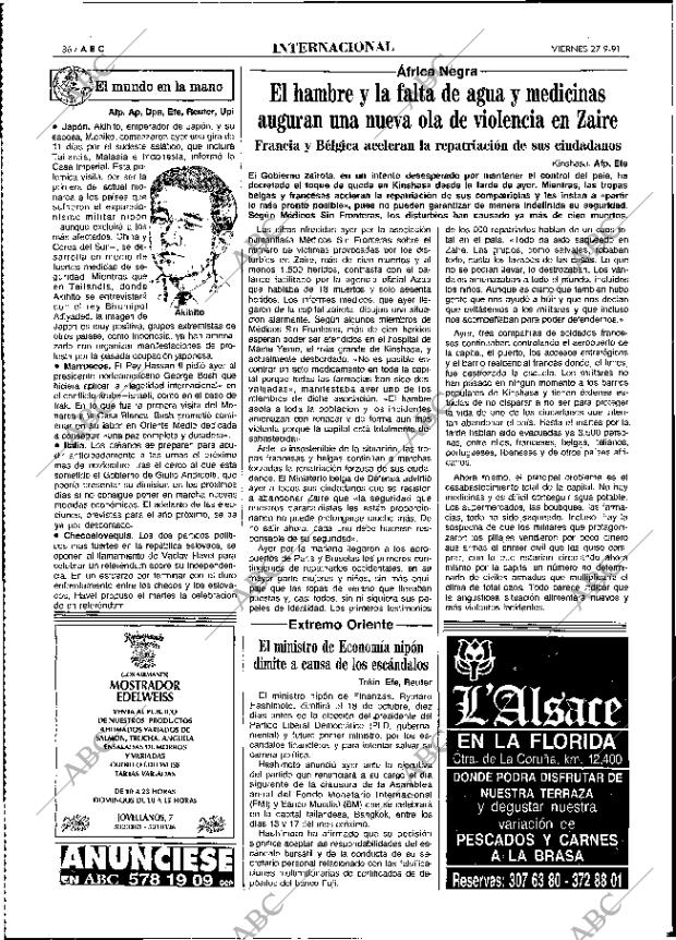 ABC MADRID 27-09-1991 página 36
