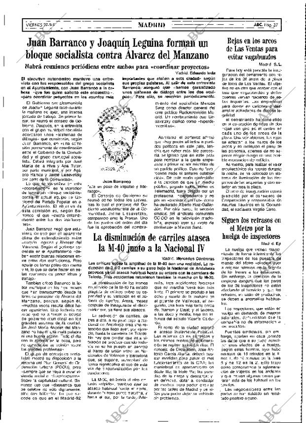 ABC MADRID 27-09-1991 página 37