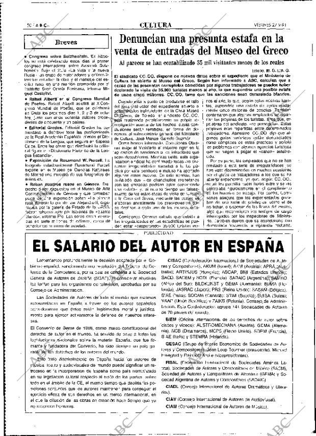 ABC MADRID 27-09-1991 página 50