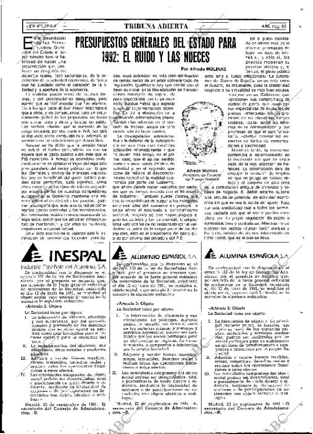 ABC MADRID 27-09-1991 página 83