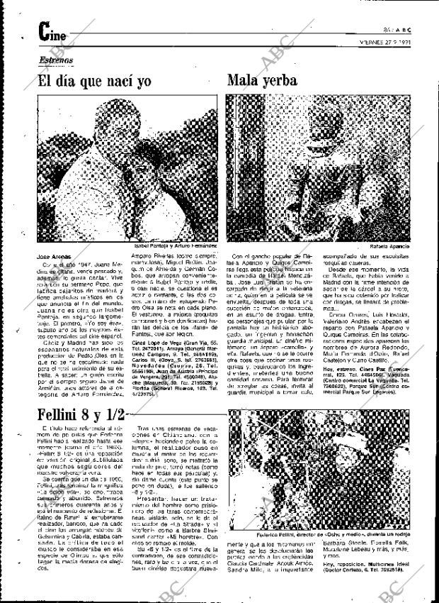 ABC MADRID 27-09-1991 página 86