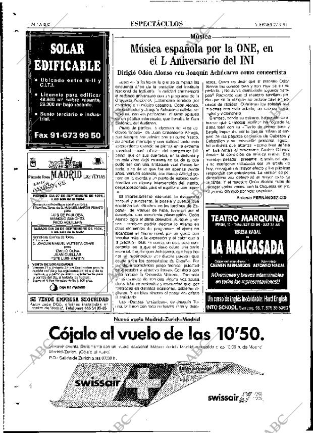 ABC MADRID 27-09-1991 página 94