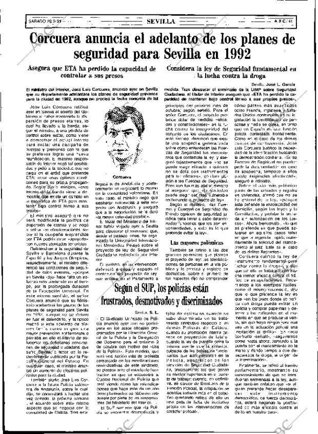 ABC SEVILLA 28-09-1991 página 41