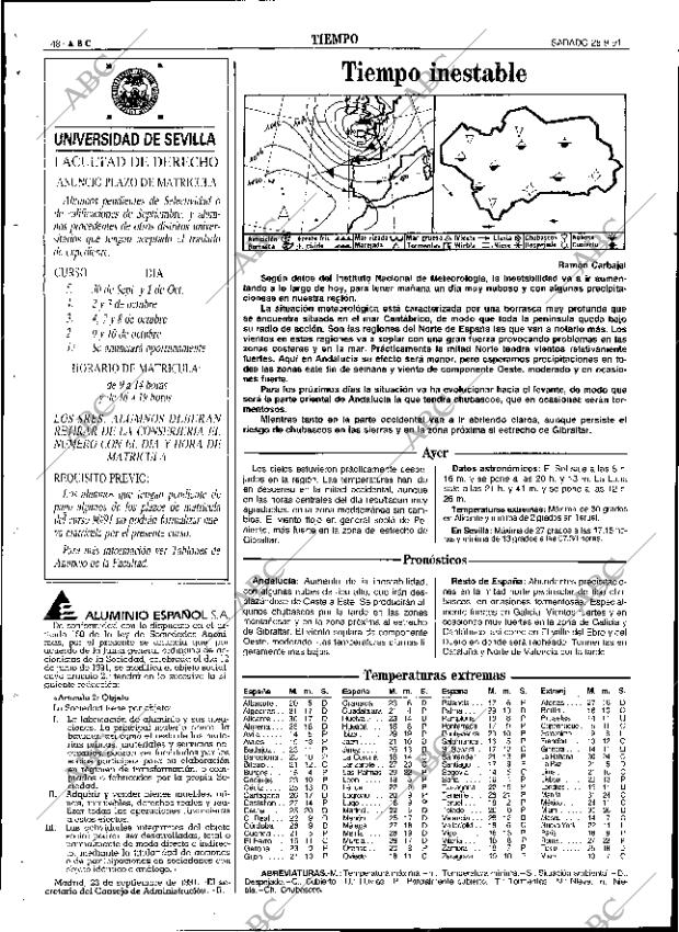 ABC SEVILLA 28-09-1991 página 48