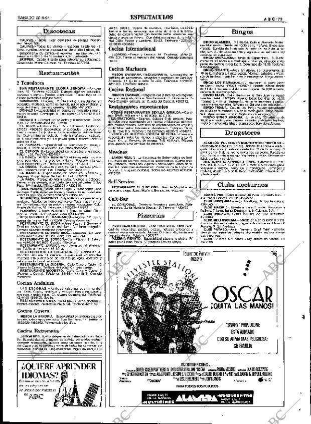 ABC SEVILLA 28-09-1991 página 73