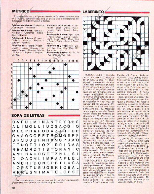 BLANCO Y NEGRO MADRID 29-09-1991 página 108