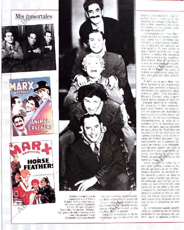 BLANCO Y NEGRO MADRID 29-09-1991 página 58