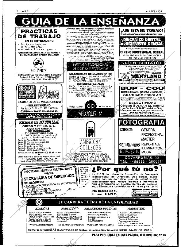 ABC MADRID 01-10-1991 página 54