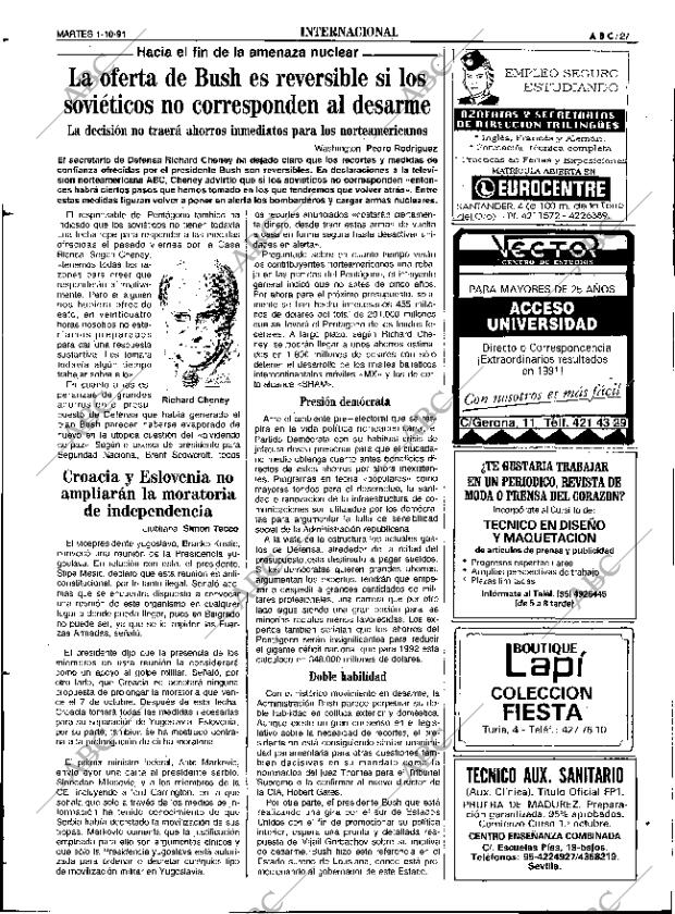 ABC SEVILLA 01-10-1991 página 27