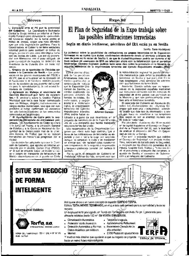 ABC SEVILLA 01-10-1991 página 44