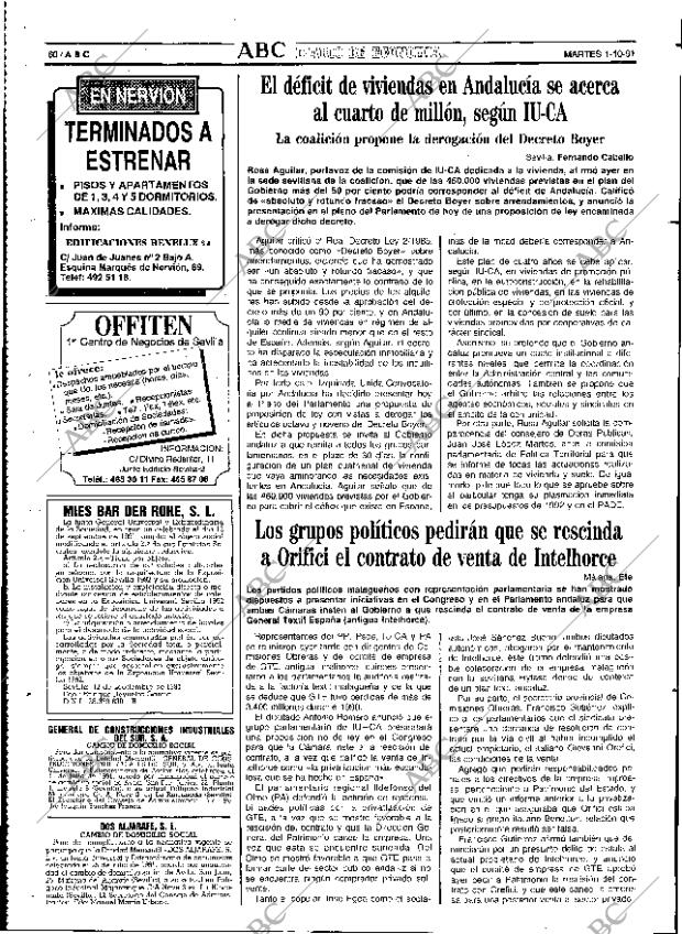 ABC SEVILLA 01-10-1991 página 60