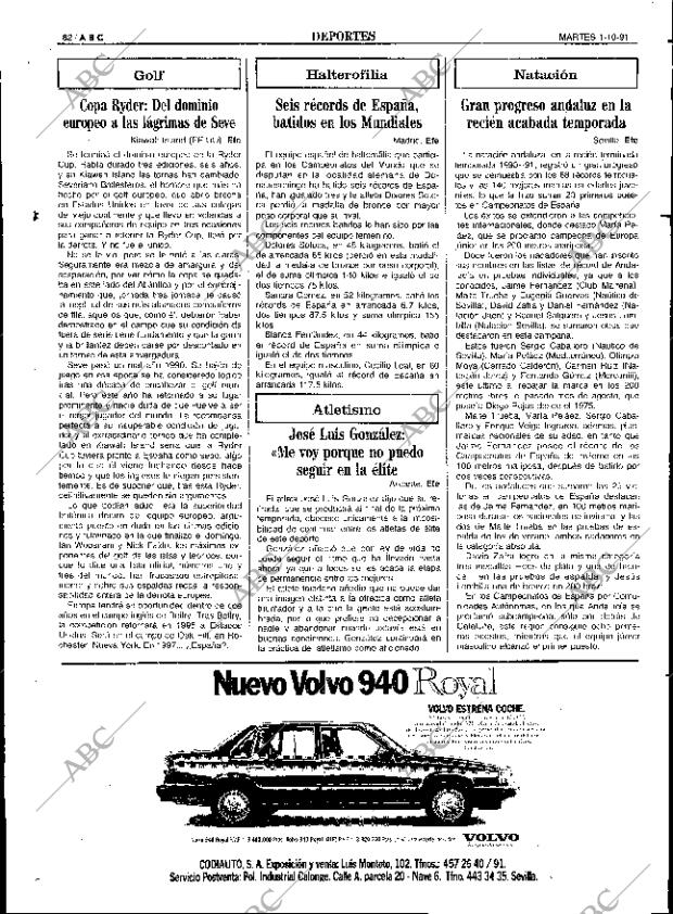 ABC SEVILLA 01-10-1991 página 82