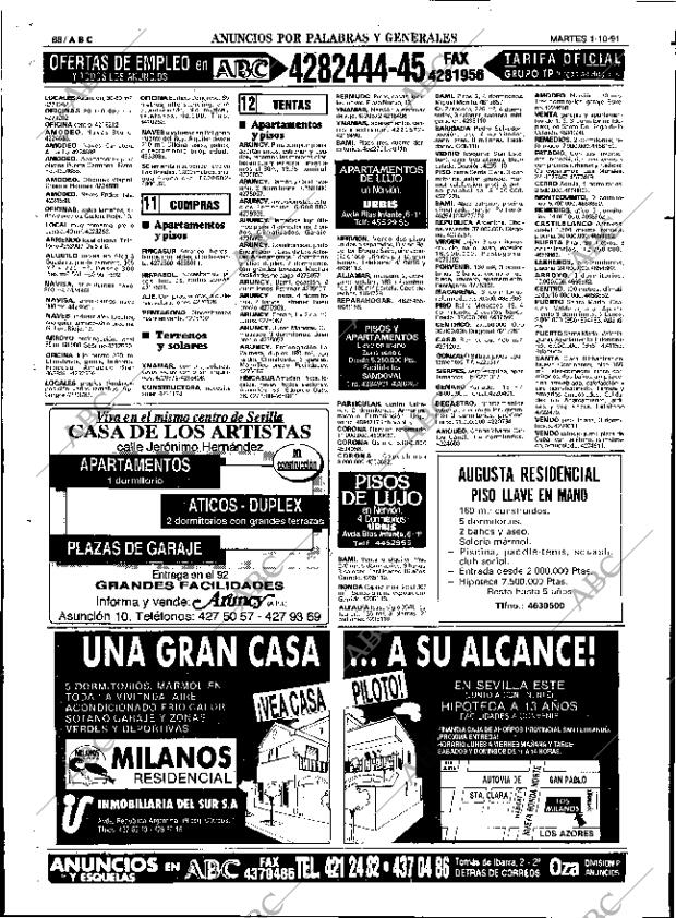 ABC SEVILLA 01-10-1991 página 88